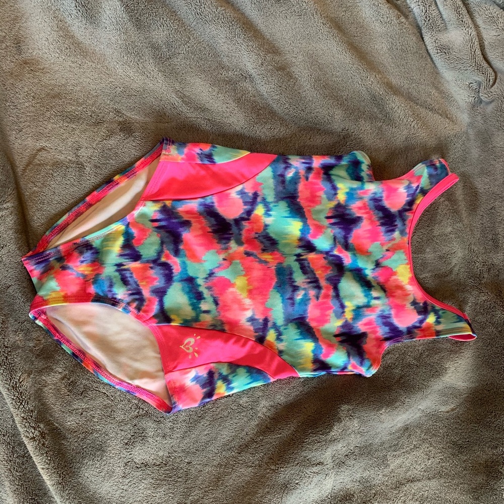 Girls Justice brand gymnastics leotard
